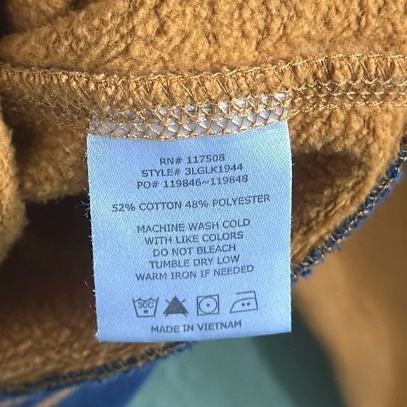 LEVIS MEN SZ M Mustard Yellow LOGO SPELLOUT PULLOVER SWEATSHIRT - Picture 5 of 6